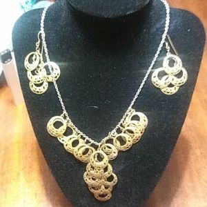 Vintage earring and necklace set